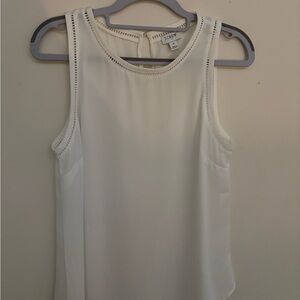 White Sleeveless Top